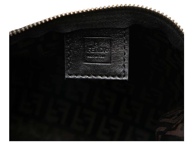 Borsa a mano Fendi in tela Zucchino marrone Marrone scuro - vista 5