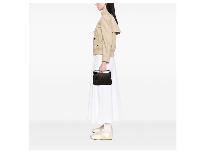 Borsa a mano Fendi in tela Zucchino marrone Marrone scuro - vista 7