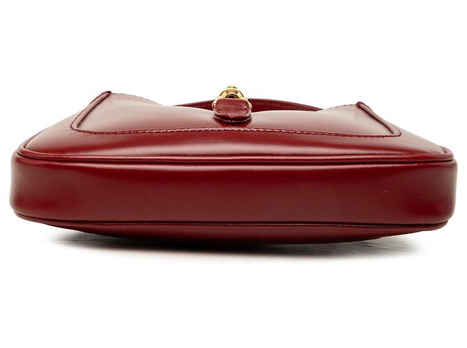 Gucci Mini Borsa a tracolla Jackie 1961 in pelle di vitello rossa Rosso - vista 3