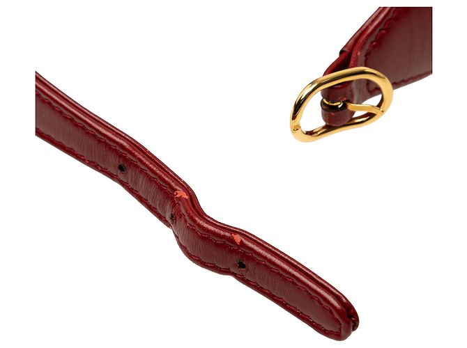 Gucci Mini Borsa a tracolla Jackie 1961 in pelle di vitello rossa Rosso - vista 6