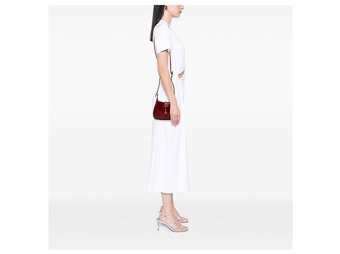Gucci Mini Borsa a tracolla Jackie 1961 in pelle di vitello rossa Rosso - vista 7