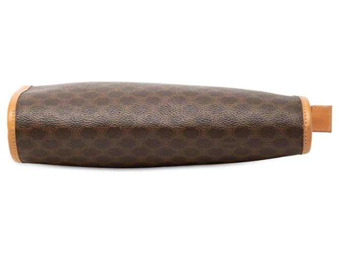 Céline Clutch Celine Brown Macadam Coated Canvas Marrom - vista 3