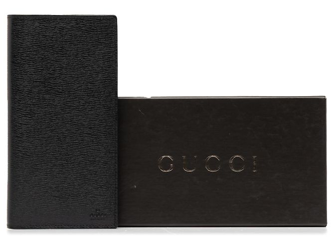Cartera larga bifold Gucci de piel de becerro negra Negro - vista 7