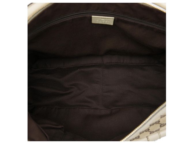Borsa Gucci Abbey D Ring in tela GG beige - vista 4