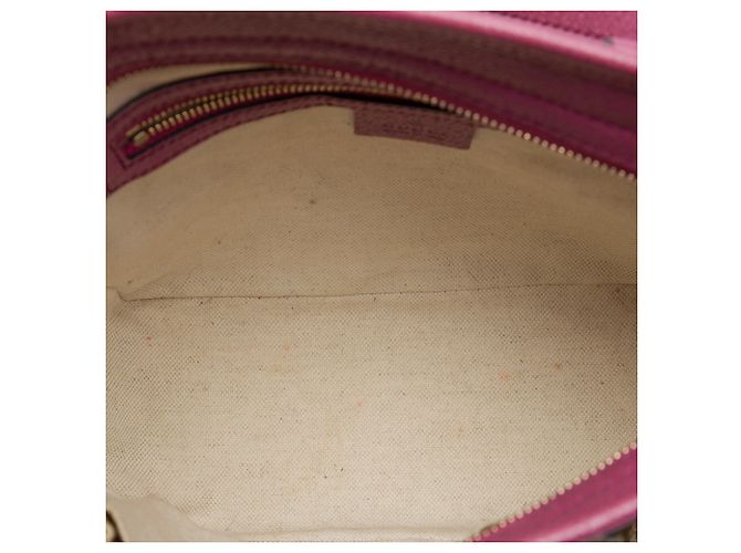 Sac Satchel Gucci Bree Small en toile GG beige - vue 4