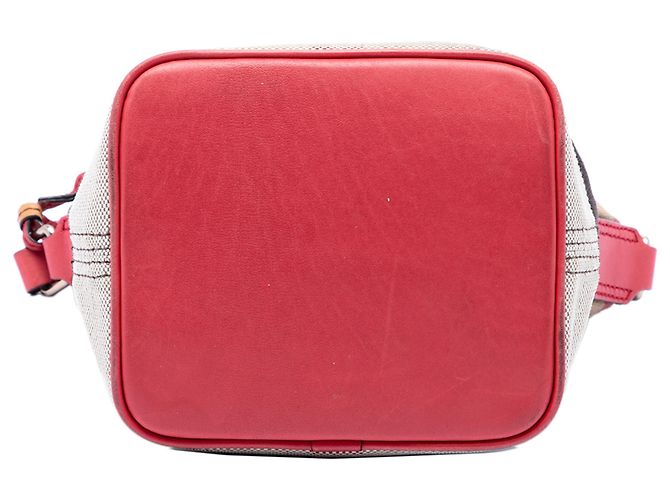 Borsa secchiello Burberry Ashby con nappe in tela Mega Check marrone Mini - vista 3