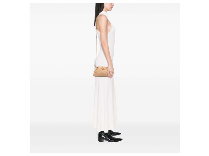 Bottega Veneta The Mini Pouch Crossbody in nappa marrone Marrone chiaro - vista 5