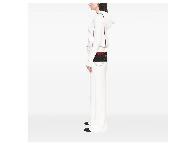 Clutch Pallas Monogram marrón Louis Vuitton Castaño - vista 6