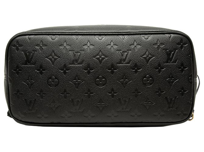 Louis Vuitton Black Monogram Giant Empreinte Neverfull MM Noir - vue 3