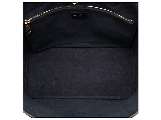 Louis Vuitton Black Monogram Giant Empreinte Neverfull MM Noir - vue 4