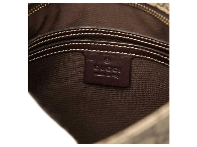 Borsa a tracolla Gucci Beige GG Supreme - vista 5