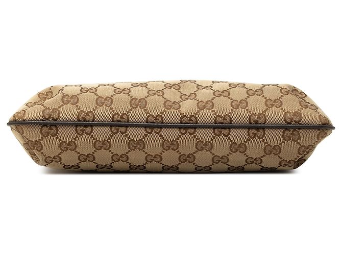 Gucci Beige GG Canvas Web Crossbody Tasche - Ansicht 3