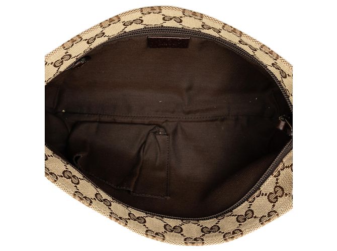 Gucci Beige GG Canvas Web Crossbody Tasche - Ansicht 4