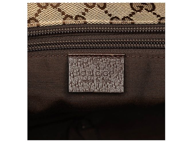 Gucci Beige GG Canvas Web Crossbody Tasche - Ansicht 5