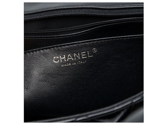 Chanel Black Jumbo Classic Patent Single Flap Schwarz - Ansicht 5