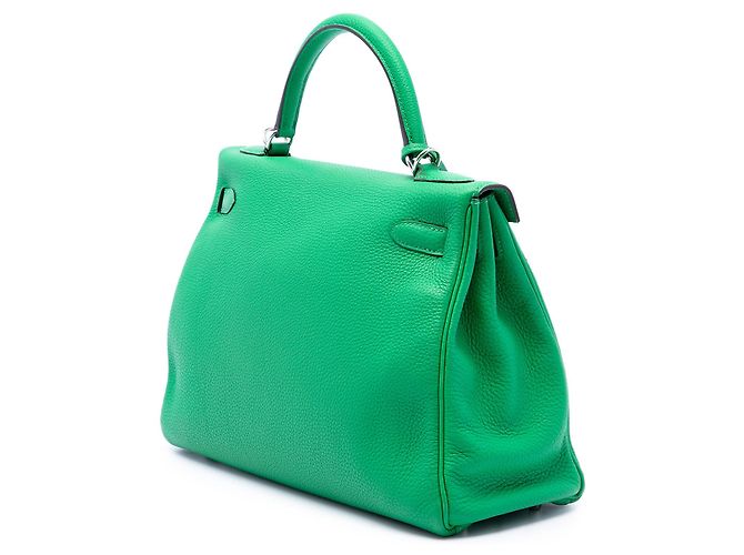 Hermès Green Togo Kelly II Retourne 32 Verde - vista 2