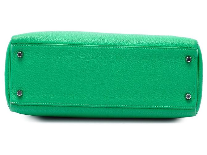 Hermès Green Togo Kelly II Retourne 32 Verde - vista 3