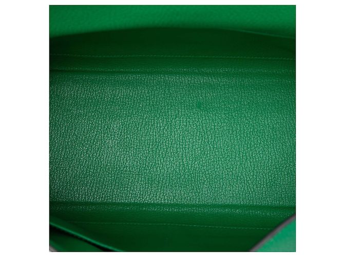 Hermès Green Togo Kelly II Retourne 32 Verde - vista 4