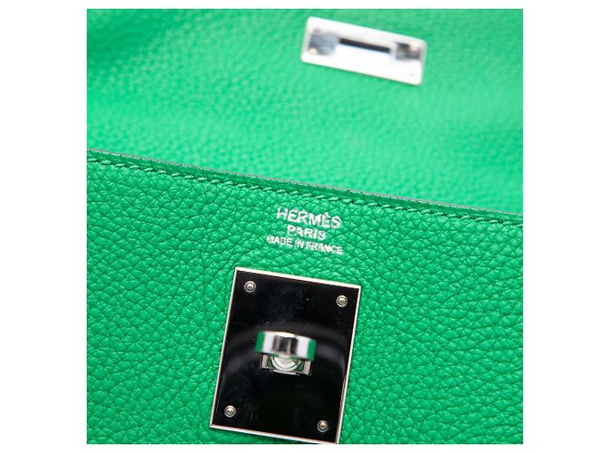 Hermès Green Togo Kelly II Retourne 32 Verde - vista 5