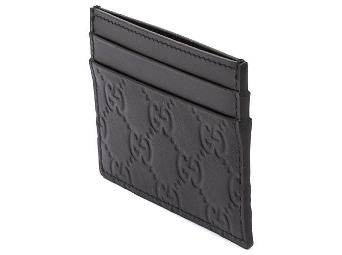 Gucci Black Guccissima Kartenetui Schwarz - Ansicht 2