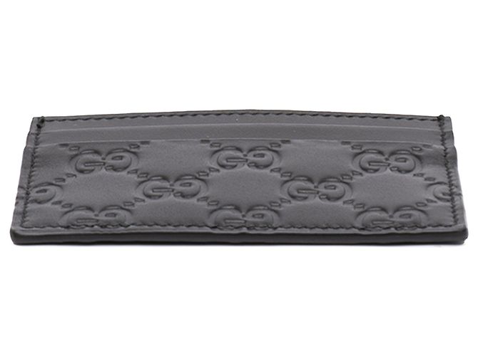 Gucci Black Guccissima Kartenetui Schwarz - Ansicht 3