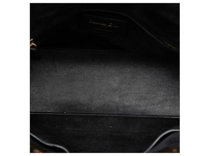 Autre Marque Dior Black Medium Lambskin Cannage Studded Supple Lady Dior Schwarz - Ansicht 4