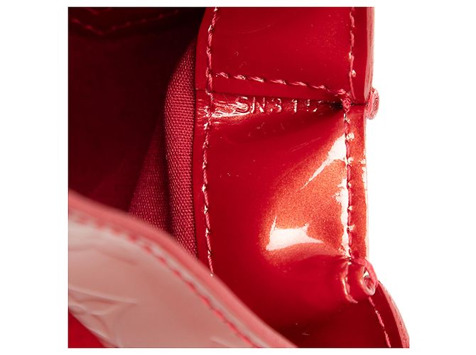 Louis Vuitton Red Monogram Vernis Wilshire PM Rouge - vue 6