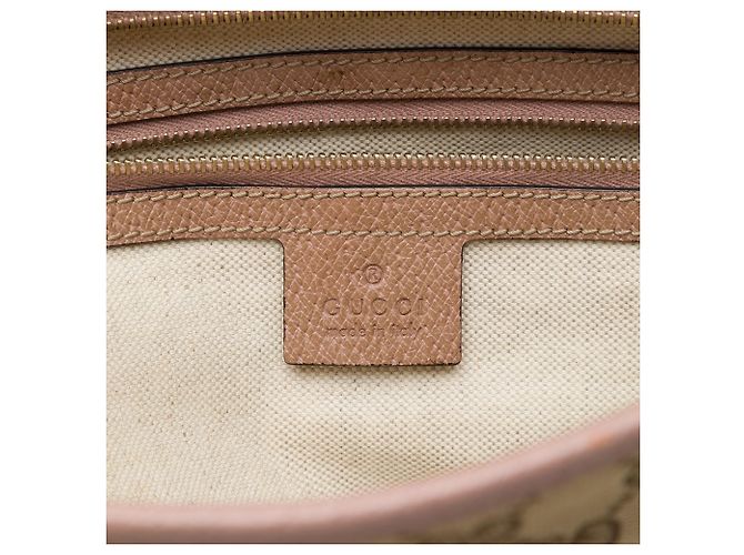 Gucci Bree Tote aus beigem GG Canvas und Leder - Ansicht 5