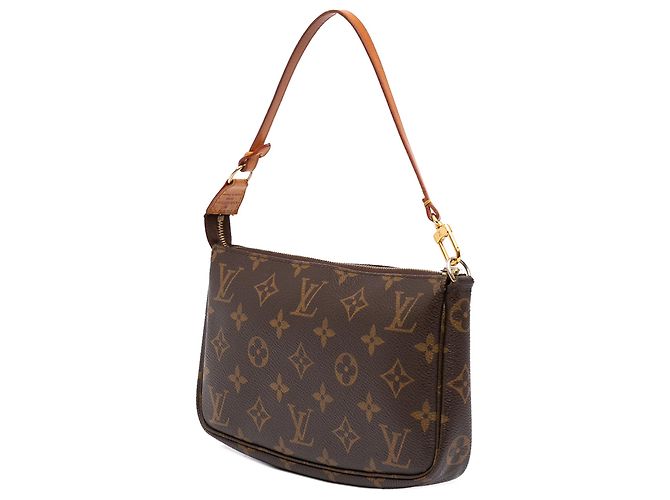 Louis Vuitton Brown Monogram Pochette Accessoires Marrone - vista 2