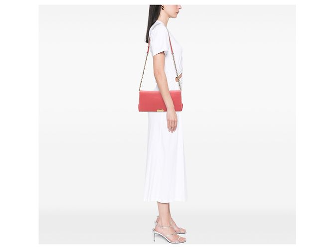 Burberry Pink Medium Grained Calfskin Mildenhall Crossbody Rosa - vista 6