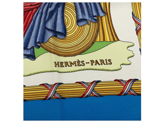 Hermès White Republique Francaise Seidentuch 90 - Ansicht 4
