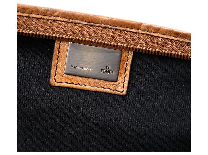 Borsa Tote Fendi in tela Zucca marrone FF - vista 5