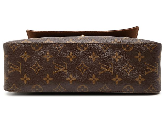 Louis Vuitton Brown Monogram Mini Looping Castaño - vista 3
