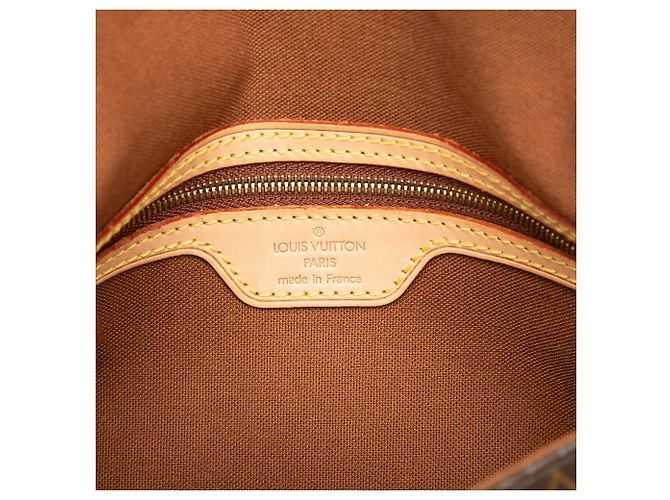 Louis Vuitton Brown Monogram Mini Looping Castaño - vista 5