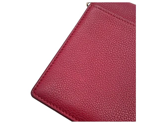 Twist Louis Vuitton Red Bicolor Leather MyLockMe Chain Pochette Rot - Ansicht 13