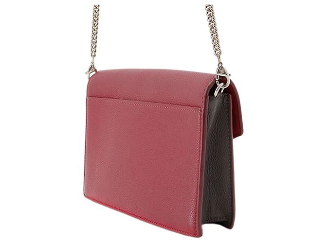 Twist Louis Vuitton Red Bicolor Leather MyLockMe Chain Pochette Rot - Ansicht 2