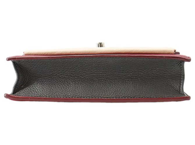 Twist Louis Vuitton Red Bicolor Leather MyLockMe Chain Pochette Rot - Ansicht 3