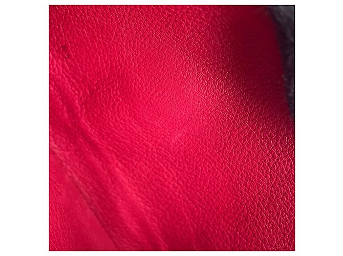 Twist Louis Vuitton Red Bicolor Leather MyLockMe Chain Pochette Rot - Ansicht 8