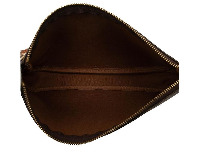 Louis Vuitton Brown Monogram Pochette Accessoires Marrone - vista 4