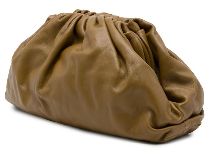 Bottega Veneta The Pouch em lambskin castanho Marrom - vista 2