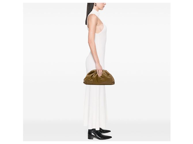 Bottega Veneta The Pouch em lambskin castanho Marrom - vista 6