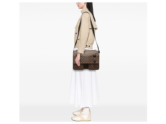 Louis Vuitton Brown Damier Ebene Broadway Castaño - vista 7