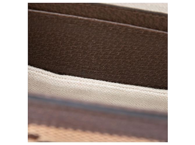 Bamboo Borsa Gucci Beige Mini Jumbo GG Canvas 1947 con manico in bambù - vista 5