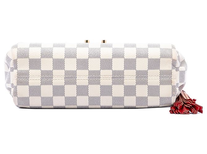 Louis Vuitton White Damier Azur Croisette Bianco - vista 3