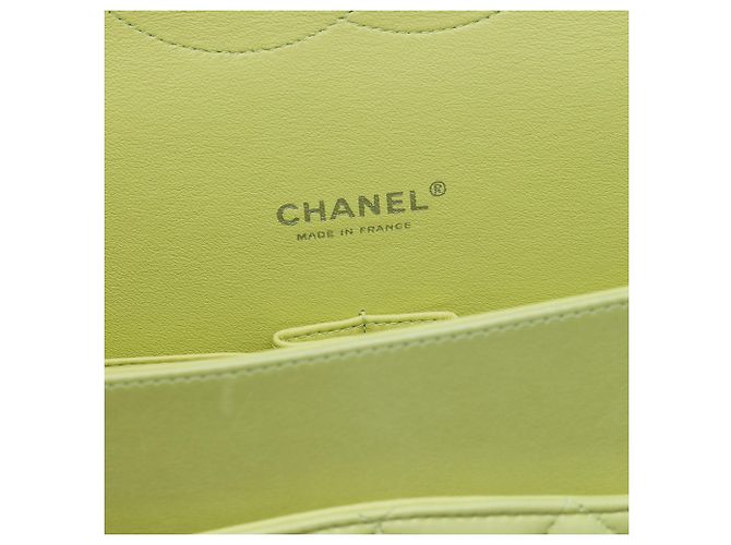 Chanel Green Maxi Classic Lambskin Double Flap Verde - vista 5