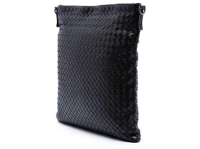 Bottega Veneta Borsa a tracolla VN in nappa intrecciato nera Nero - vista 2