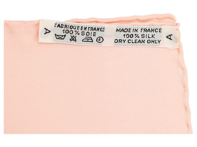 Hermès White Brides de Gala Silk Scarf 90 Eggshell - view 6