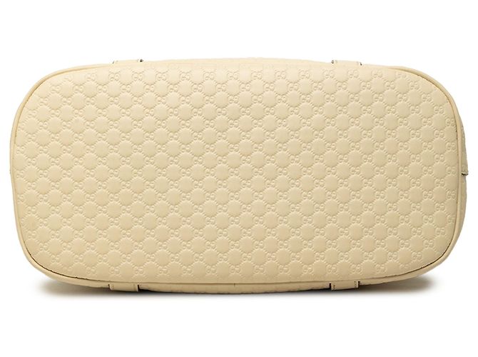 Borsa Dome Satchel Gucci White Medium Microguccissima Bianco - vista 3