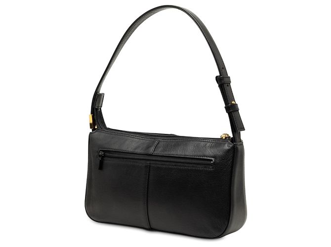 Borsa a tracolla Burberry in pelle nera - vista 2