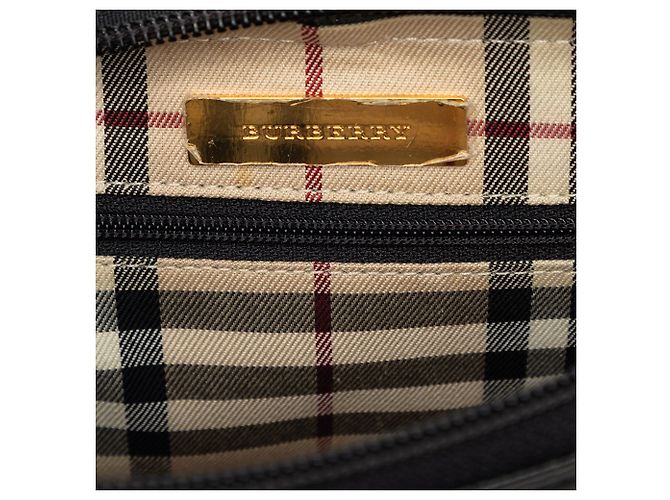 Borsa a tracolla Burberry in pelle nera - vista 5